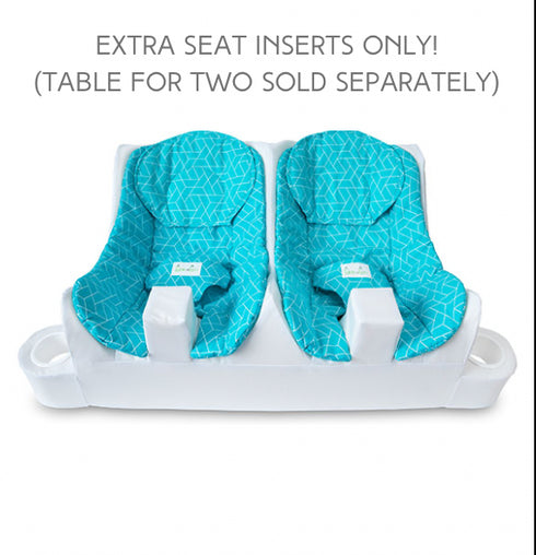 SAMPLES, Extra Seat Inserts - GEO Turquoise & White